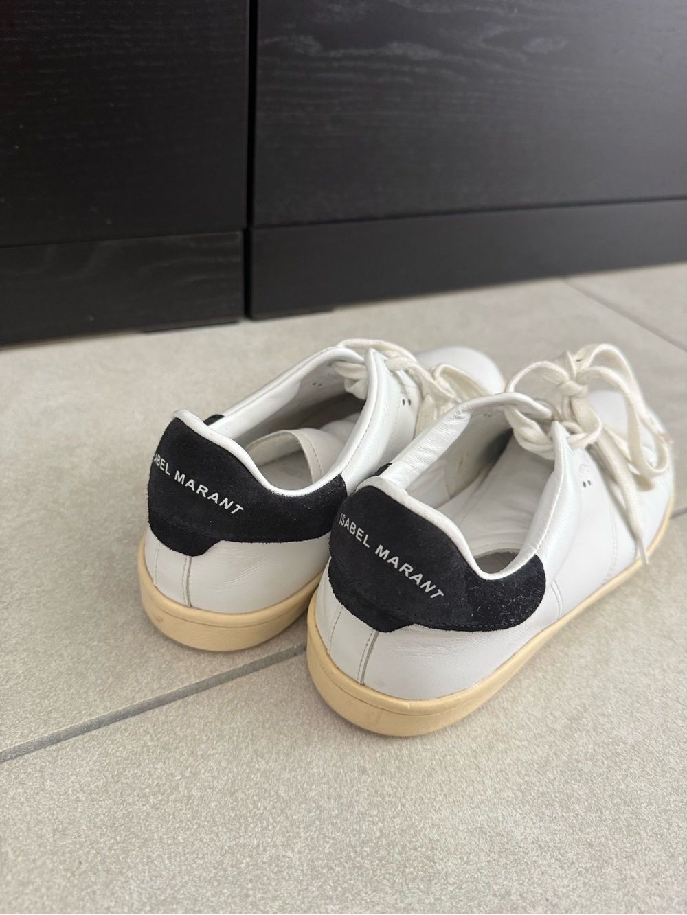 Isabel Marant White Leather Sneakers